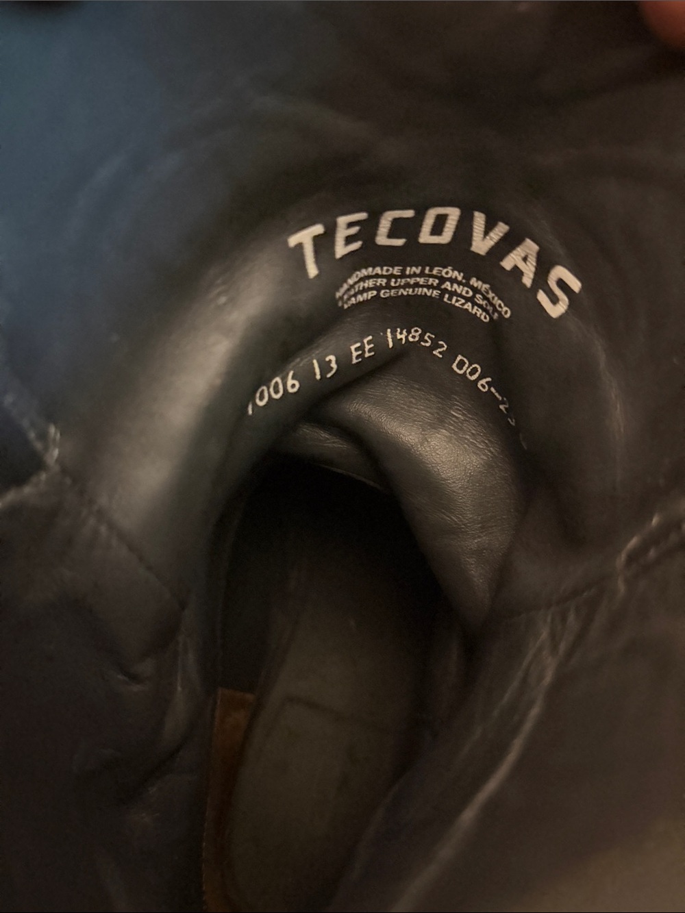 Tecovas Gray Textured Leather Cowboy Boots - Picture 8 of 10